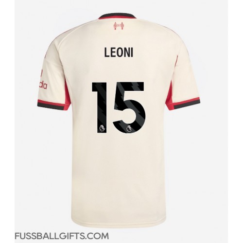 Liverpool Giovanni Leoni #15 Fußballbekleidung Auswärtstrikot 2025-26 Kurzarm